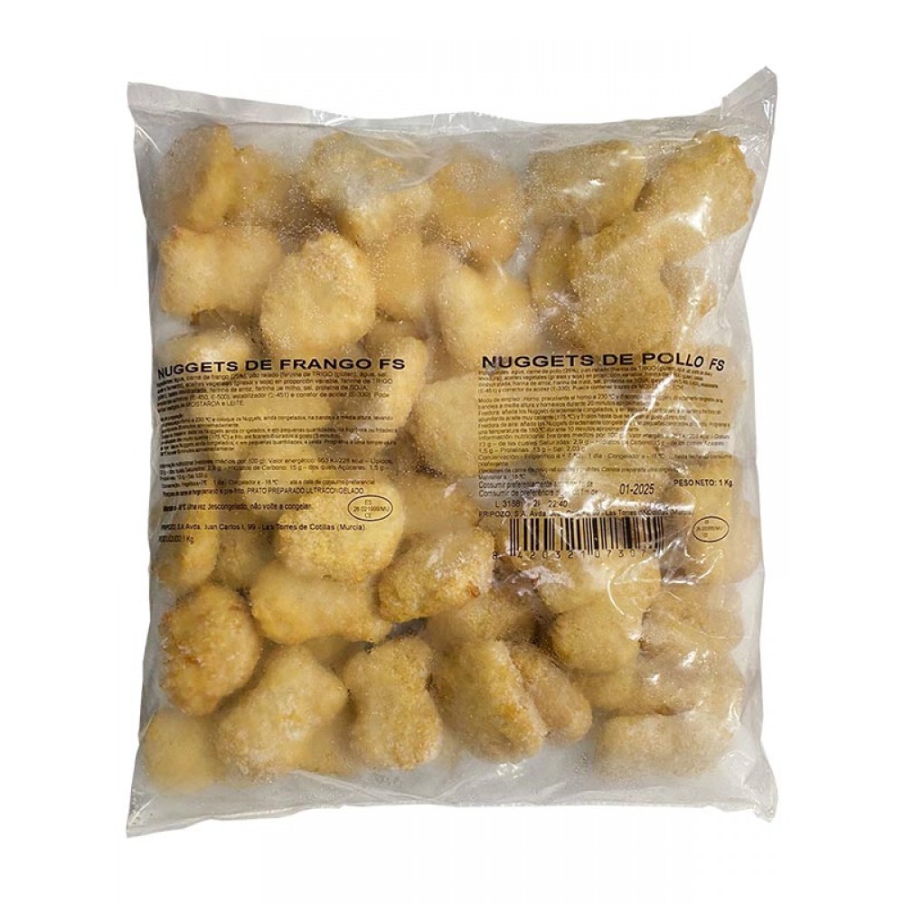 FRIPOZO Nuggets de Frango 1Kg Cx. 4