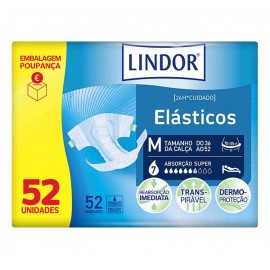 LINDOR Fraldas Adulto Tam M 52uni Pack 2