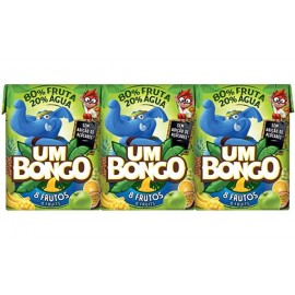 BONGO 8 frutos 3x200ml Cx.8 Packs