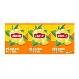 LIPTON Ice Tea Pêssego Pack 3x200ml Cx. 8