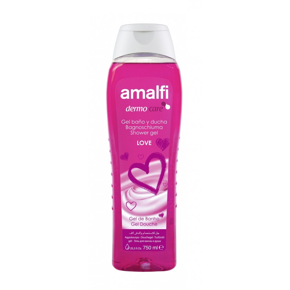 AMALFI Dermo Care Gel de Banho Love 750Ml Cx. 16