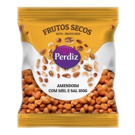 PERDIZ Amendoim C/ Mel e Sal 100Grs Cx. 10