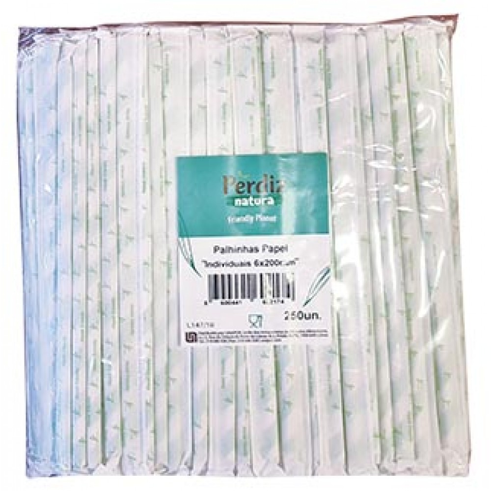 PERDIZ Palhinhas de Papel Pack 250 Uni Cx. 40 Packs