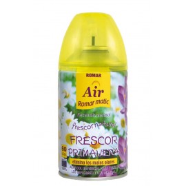 ROMAR Recarga Spray Ambientador Automático Frescura Primavera 250ml Cx. 6