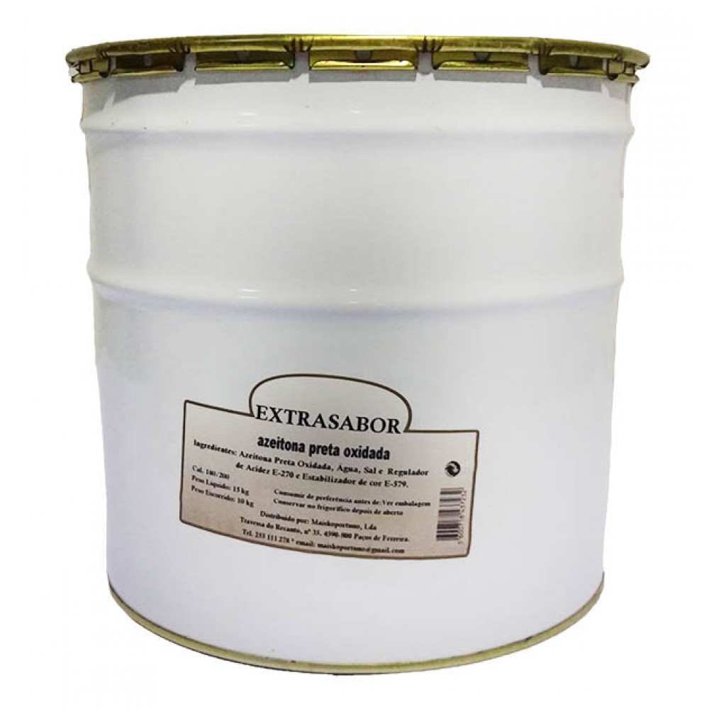 EXTRASABOR Azeitona Preta Oxidada 180/200 10Kg EXTRASABOR Azeitona Preta Oxidada 180/200 10Kg