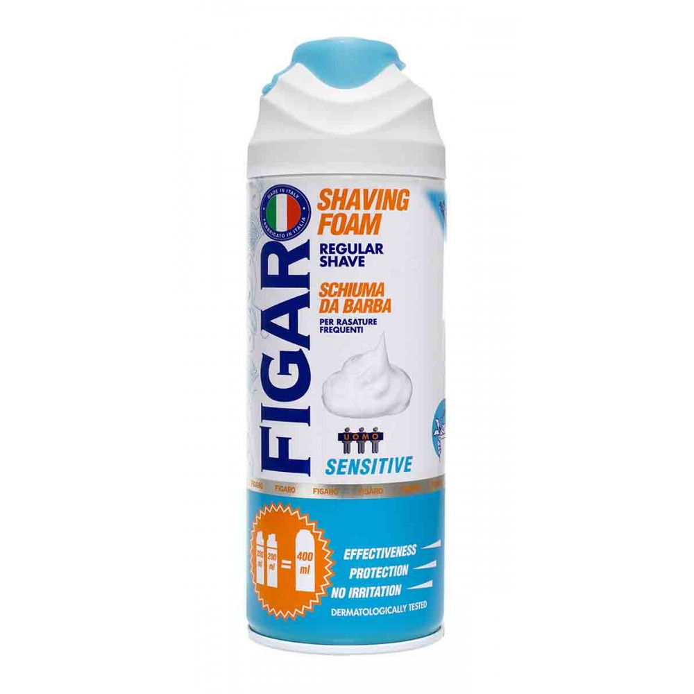 FIGARO Espuma de Barbear Sensitive 400 Ml Cx. 12