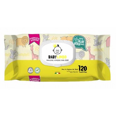 BABY LINDO Toalhitas com Aloe Vera 120 Uni Cx. 12