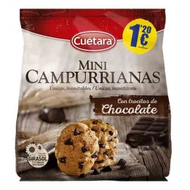 CUÉTARA Mini Campurrianas C/Pedaços de Chocolate 145 Grs Cx. 7 CUÉTARA Mini Campurrianas C/Pedaços de Chocolate 145 Grs Cx. 7