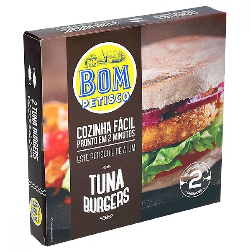 BOM Petisco Hambúrguer de Atum 150Grs Cx.12