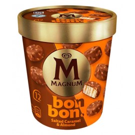 MAGNUM Bon Bon Caramelo Salgado e Amendoa Pack 12 204Ml Cx. 8
