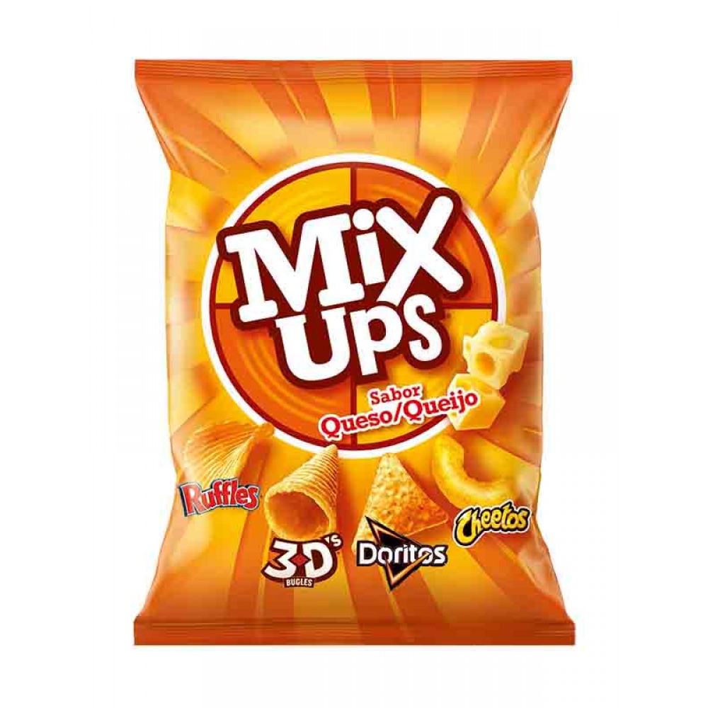 MIX UPS Favoritos Aperitivos Sabor a Queijo125 Grs Cx. 9