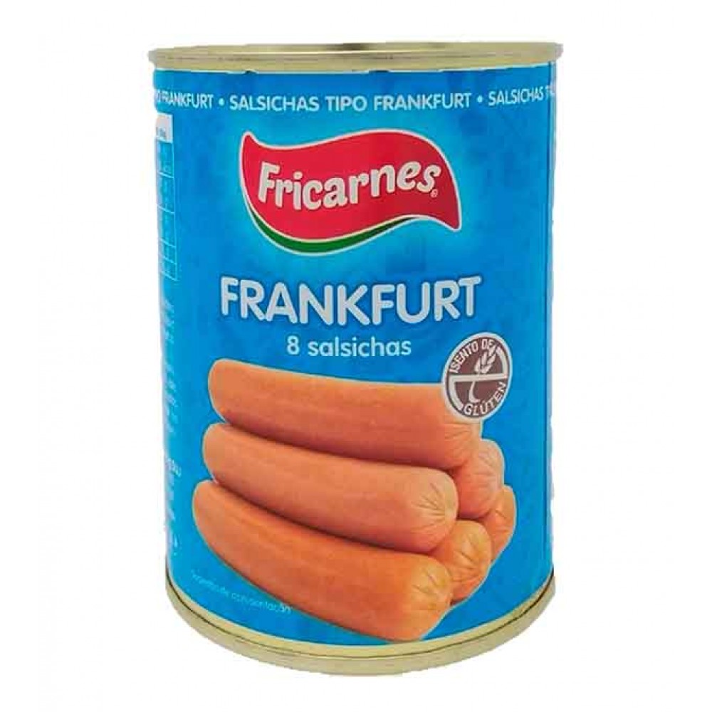 FRICARNES Salsichas Frankfurt Lata 8uni 170grs Cx. 24