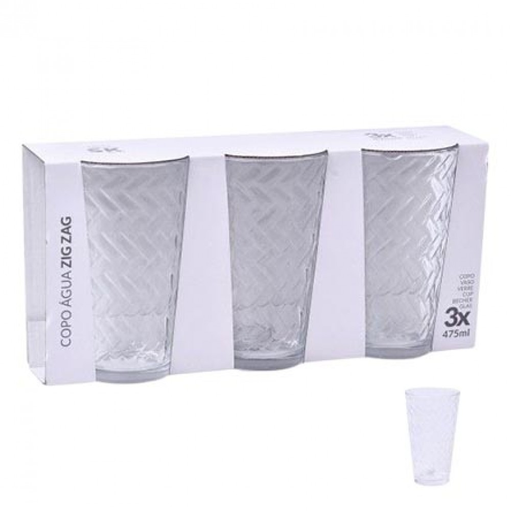 SK Copo de Água Zig Zag 475ml Cx. 8