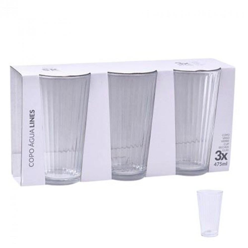 SK Copo de Água Lines 475ml Cx. 8