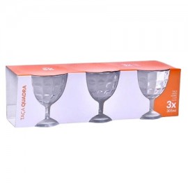 SK Taça de Vidro Quadra 305Ml Pack 3 Cx. 12 Packs