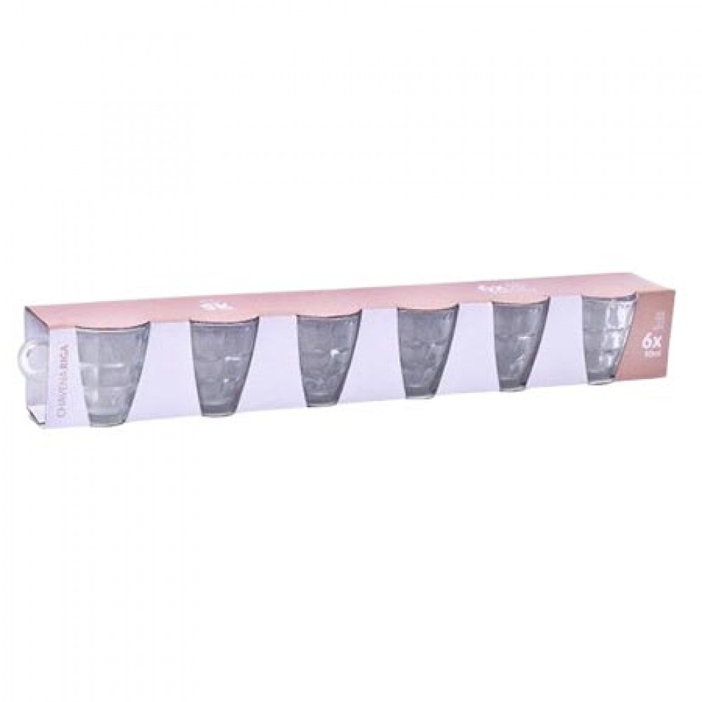 SK Chavena de Vidro Riga 90Ml Pack 6 Cx. 12 Packs