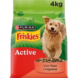 FRISKIES Cao Active Carne Vaca e Legumes Sac.4x 4kg