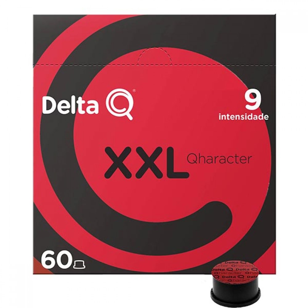 DELTA Q XXL 9 Qharacter Cápsulas Café Pack 60 Cx. 6