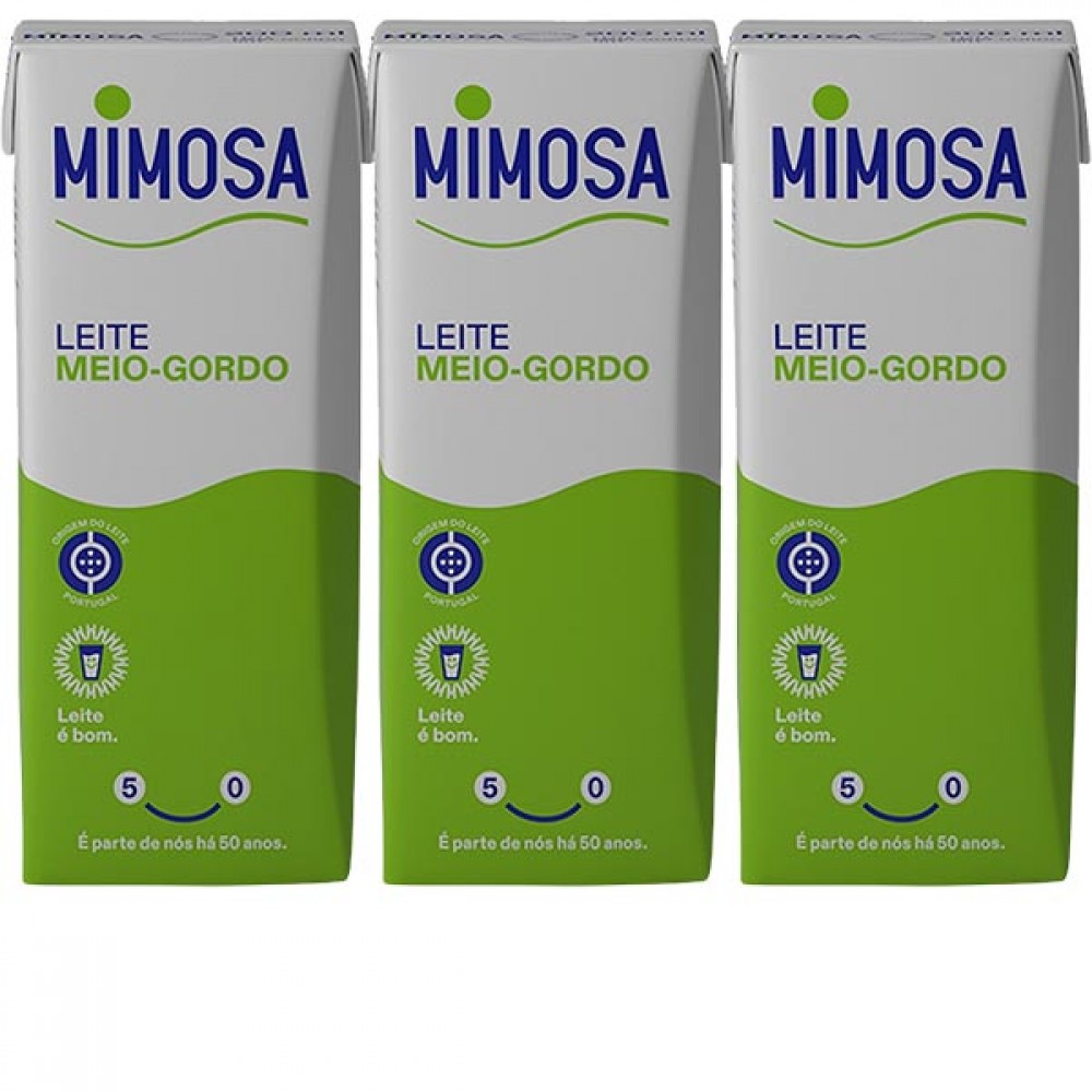 MIMOSA Leite Meio Gordo 4x200ml Cx. 8