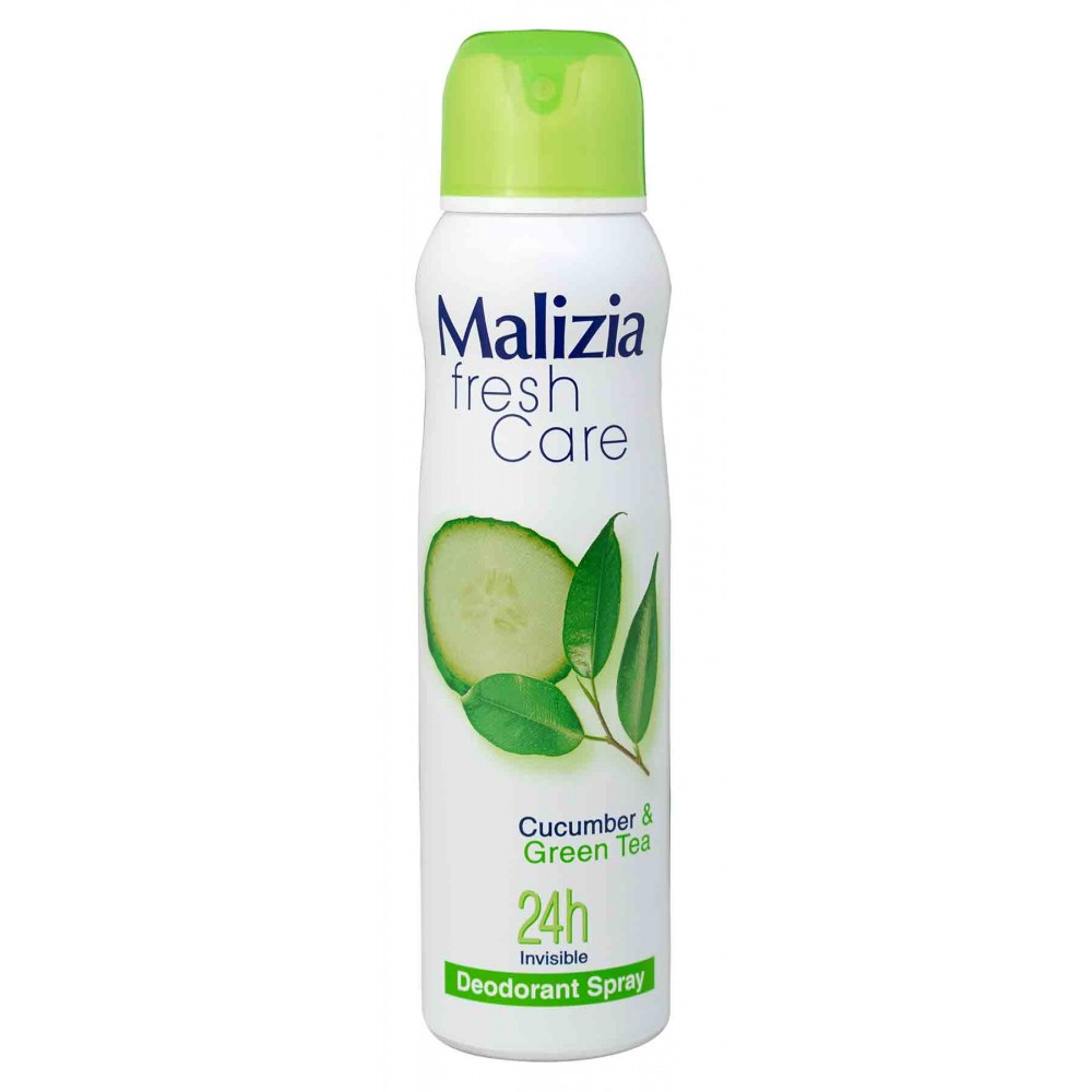 MALIZIA Deo Spray Cucumber & Green Tea 150 Ml Cx. 12 MALIZIA Deo Spray Cucumber & Green Tea 150 Ml Cx. 12