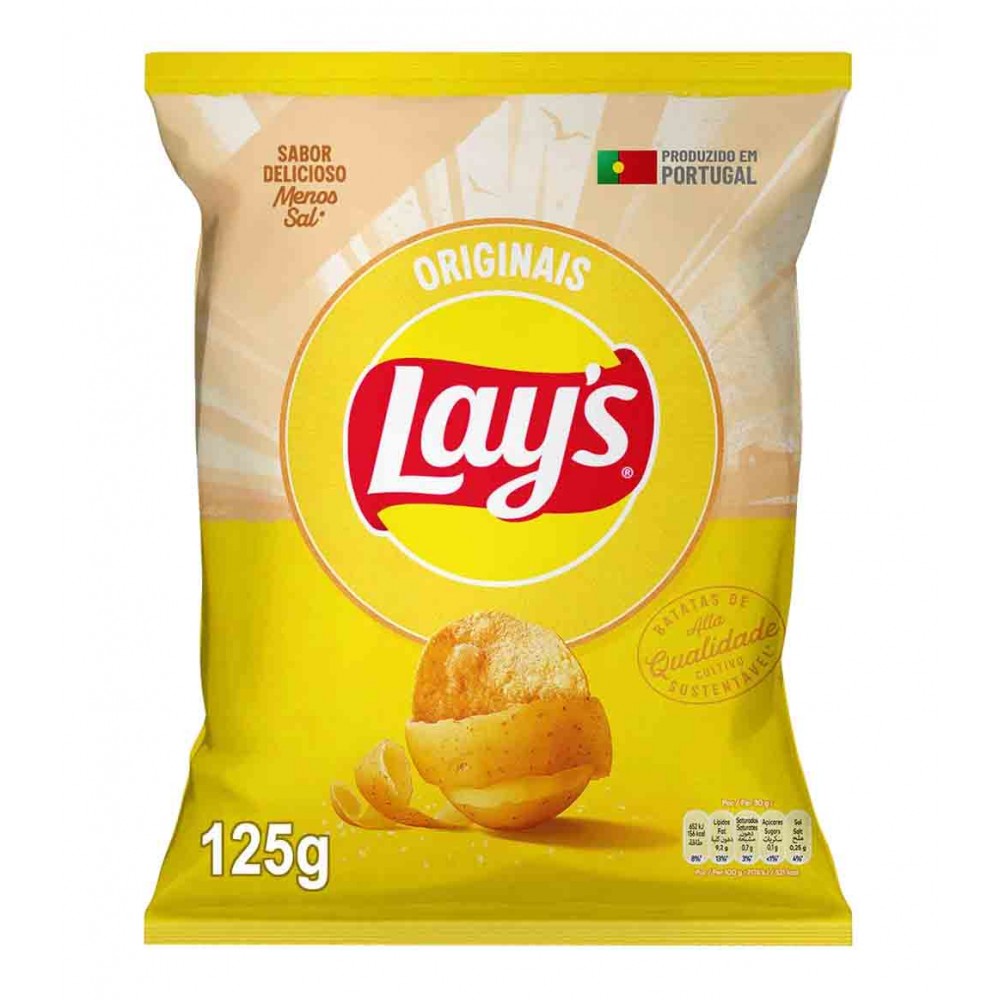 LAY'S Batatas Fritas Originais 125 Grs Cx. 19