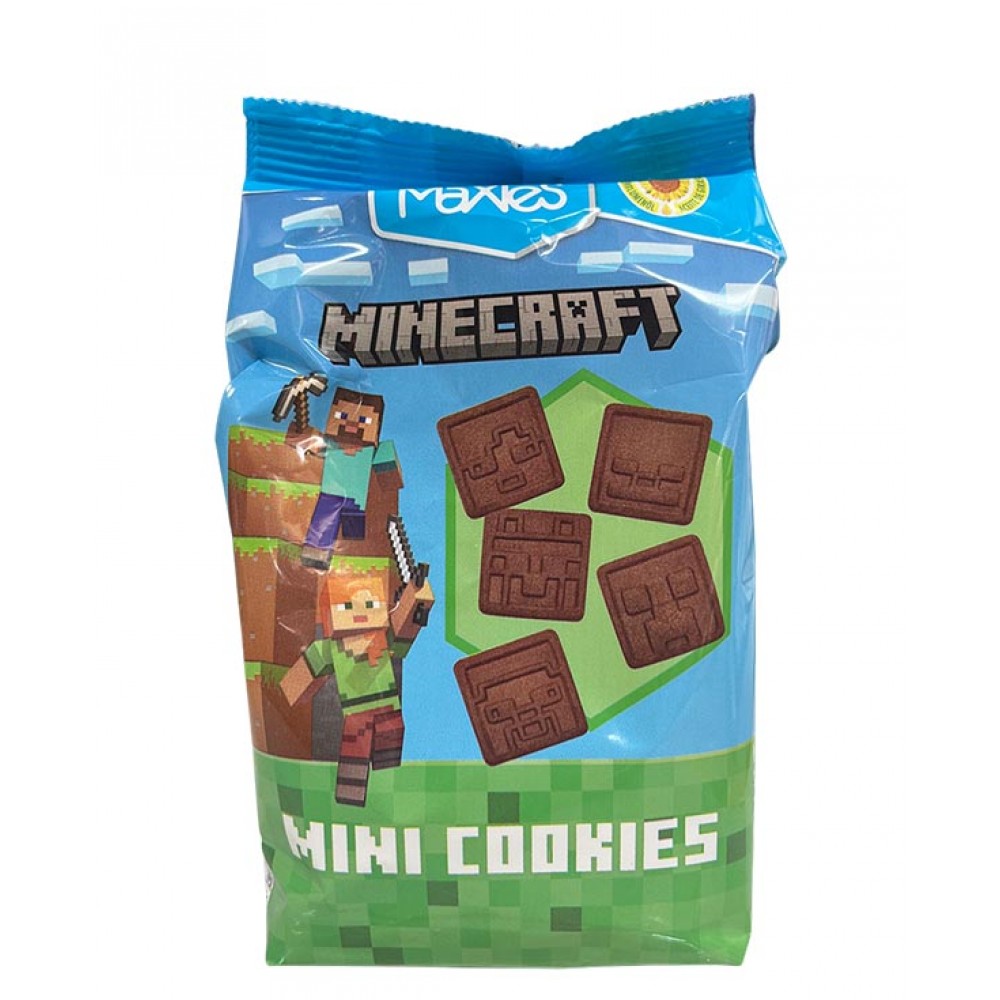MAXIES Minecreaft Mini Cookies 100 Grs Cx. 12
