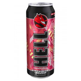 HELL Bebida Energética Morango e Banana 500ml Cx. 12