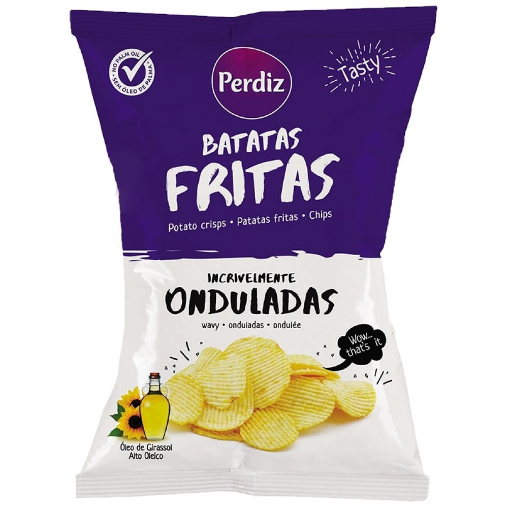 PERDIZ Batata Frita Onduladas 150Grs Cx. 16
