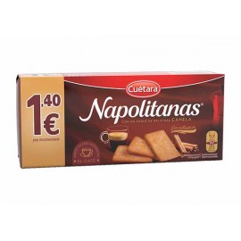 CUÉTARA Napolitanas de Canela 213 Grs Cx. 18