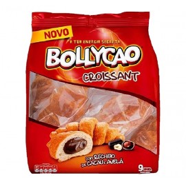 BOLLYCAO Croissant C/ Recheio de Cacau e Avelãs 378Grs Cx. 12