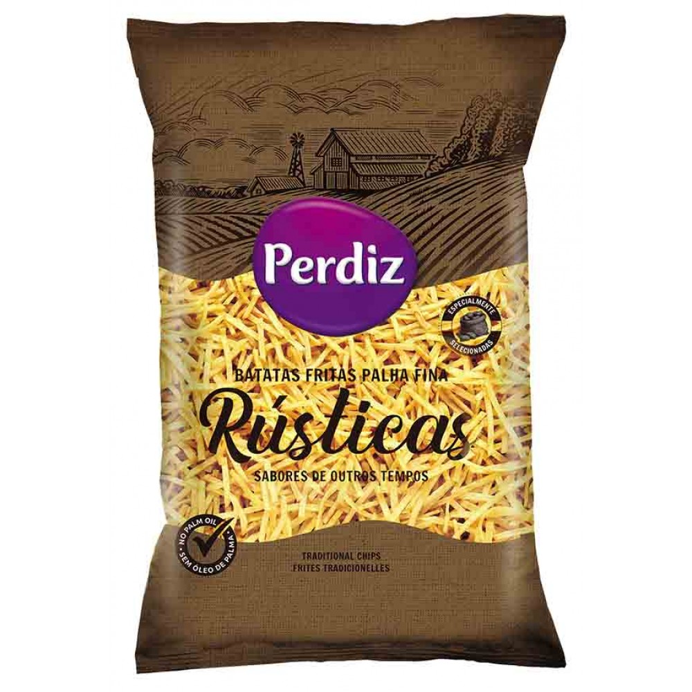 PERDIZ Batata Frita Palha Rústica 1Kg Cx. 6