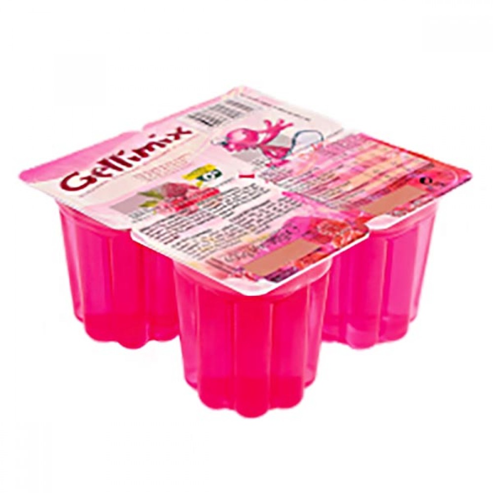 GELLIMIX Gelatina De Morango 4x100Grs Cx. 12
