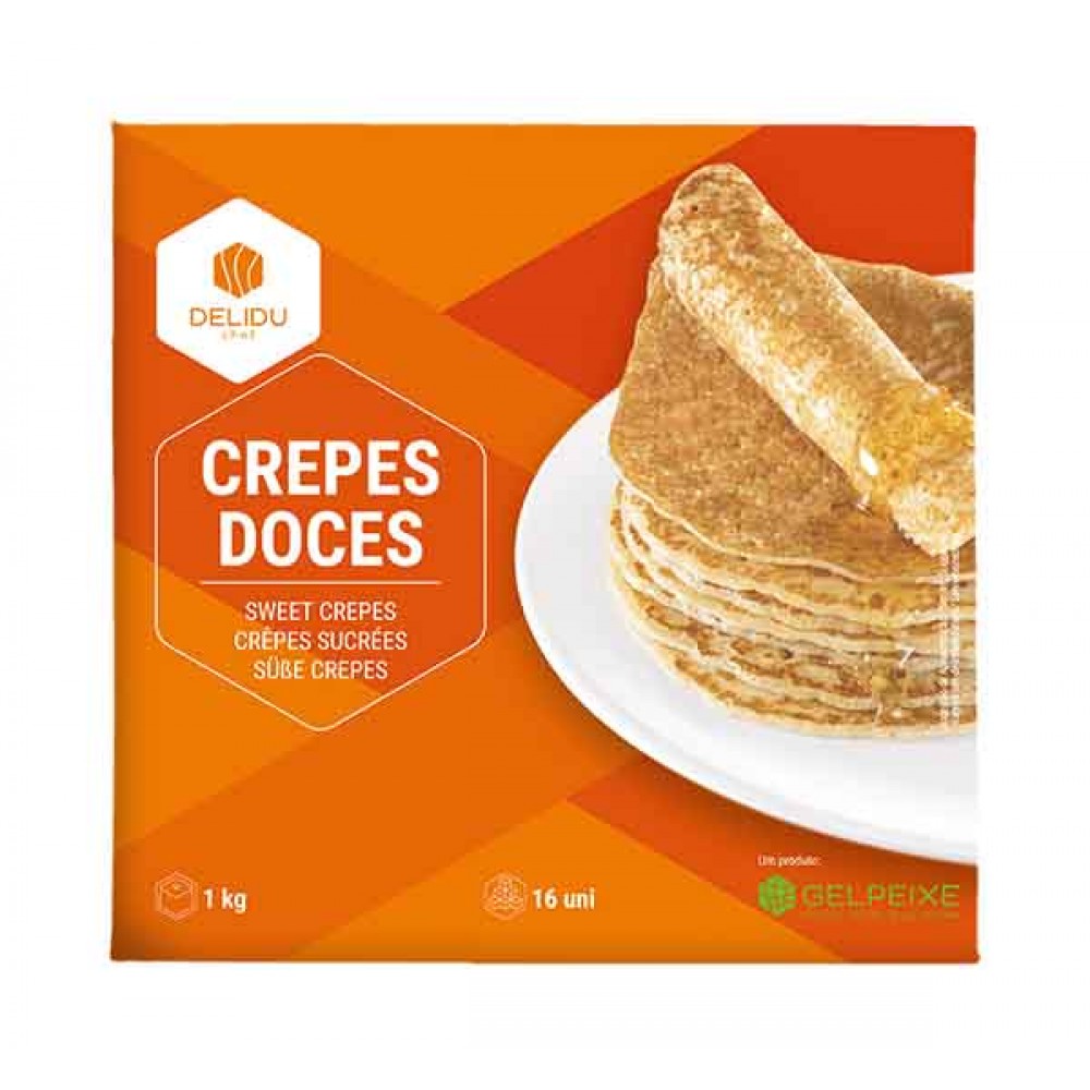 DELIDU CHEF Crepes Doces 16Uni 1Kg Cx. 6