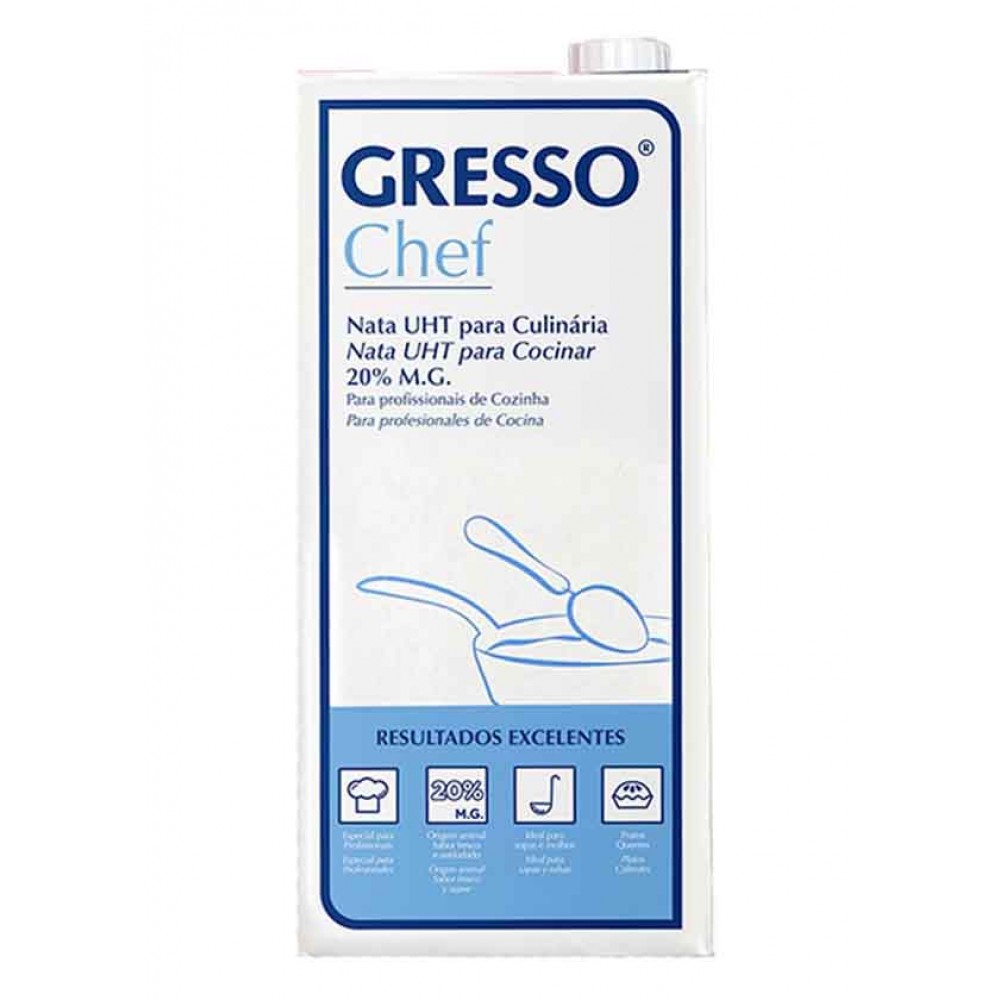 GRESSO Chef Nata Culinaria 20% M.G 1L Cx. 6