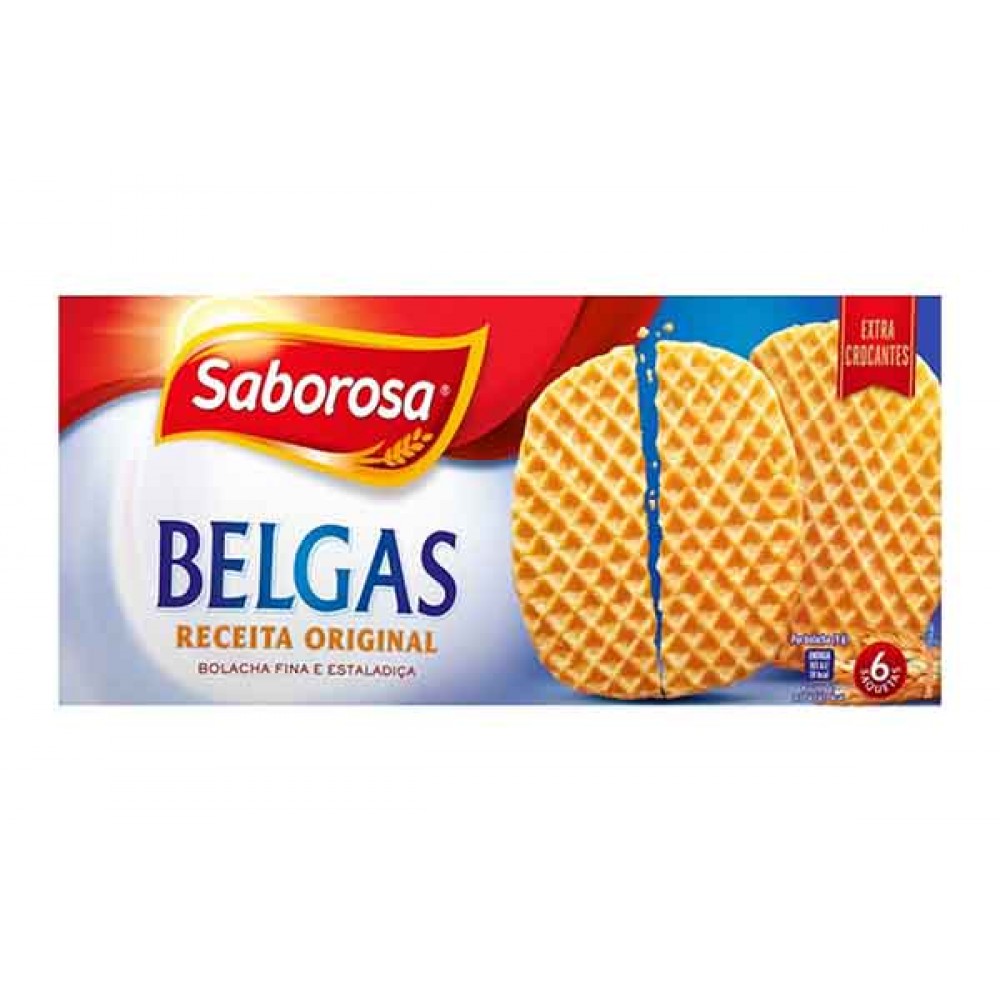 SABOROSA Bolachas Belgas Original 220Grs Cx. 12