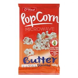 PITSO Pipocas Microndas Manteiga 100grs Cx. 15