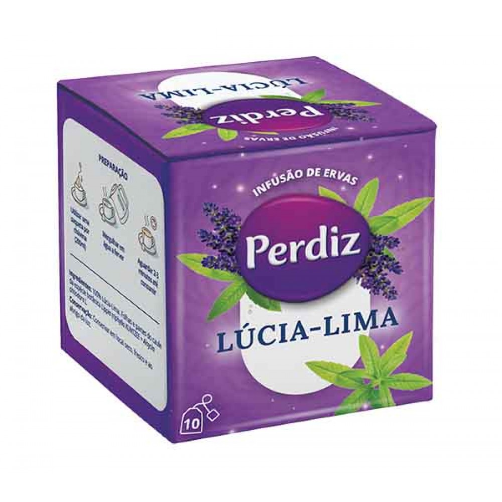 PERDIZ Chá de Lúcia-Lima 15 Grs (10 saquetas) Pack 12 Uni Cx. 8 Packs