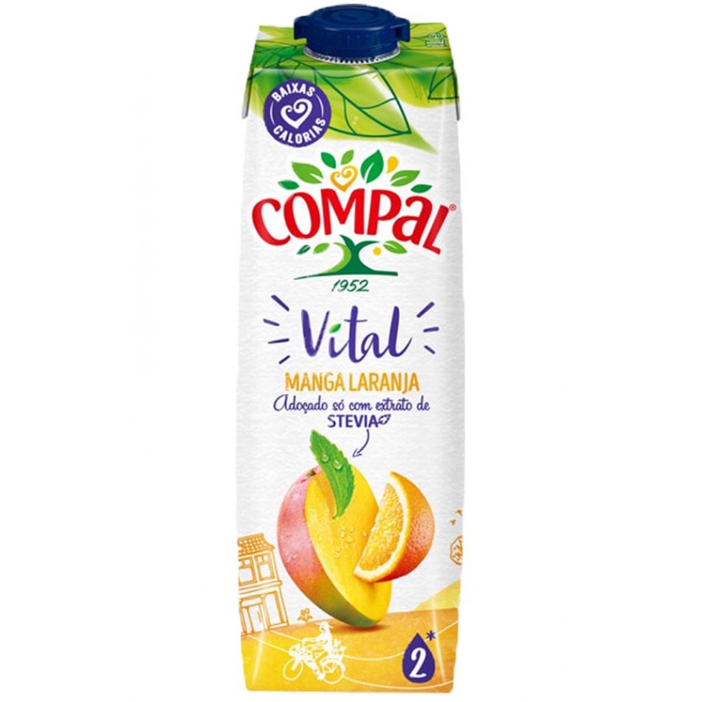 COMPAL Vital Manga Laranja 1L Cx. 12