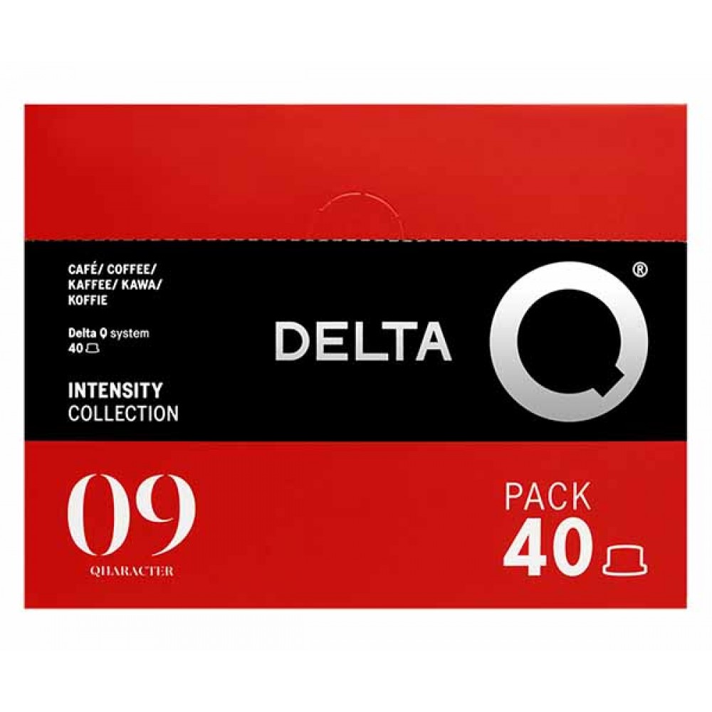 DELTA Q 9 Qharacter Cápsulas Café Pack 40 Cx. 10