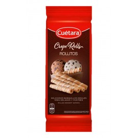 CUÉTARA Crepe Rolls C/Recheio de Creme C/Chocolate 225Grs Cx. 12