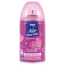 ROMAR Recarga Spray Ambientador Automático Love 250ml Cx. 6