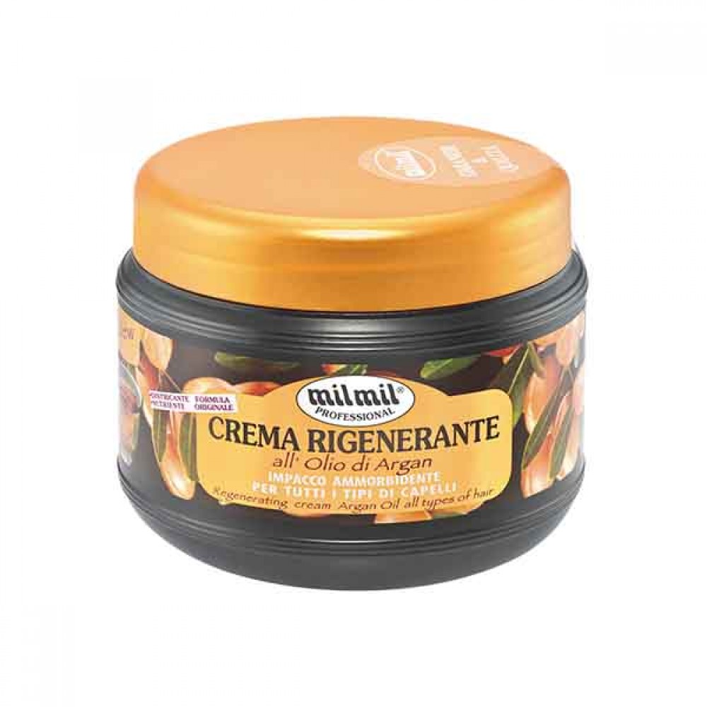 MILMIL Professional Máscara Regeneradora P/Cabelo Óleo Argão 500 Ml Cx. 12