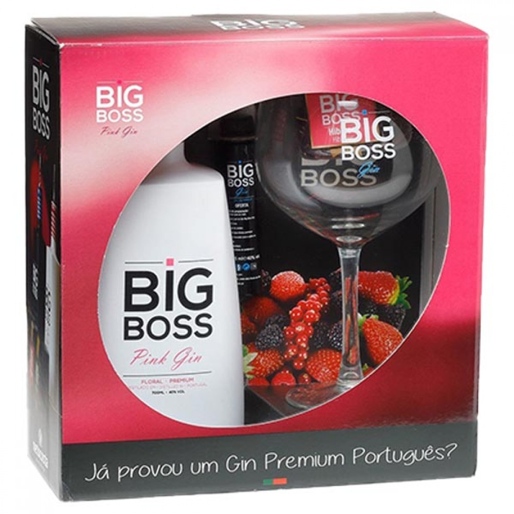 BIG BOSS Gin Pink Floral C/Copo 700Ml Cx. 6