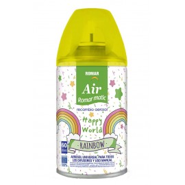 ROMAR Recarga Spray Ambientador Automático Rainbow 250ml Cx. 6