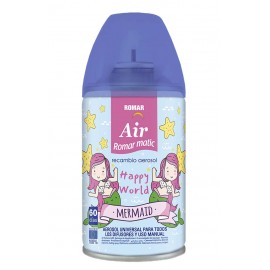ROMAR Recarga Spray Ambientador Automático Mermaid 250ml Cx. 6