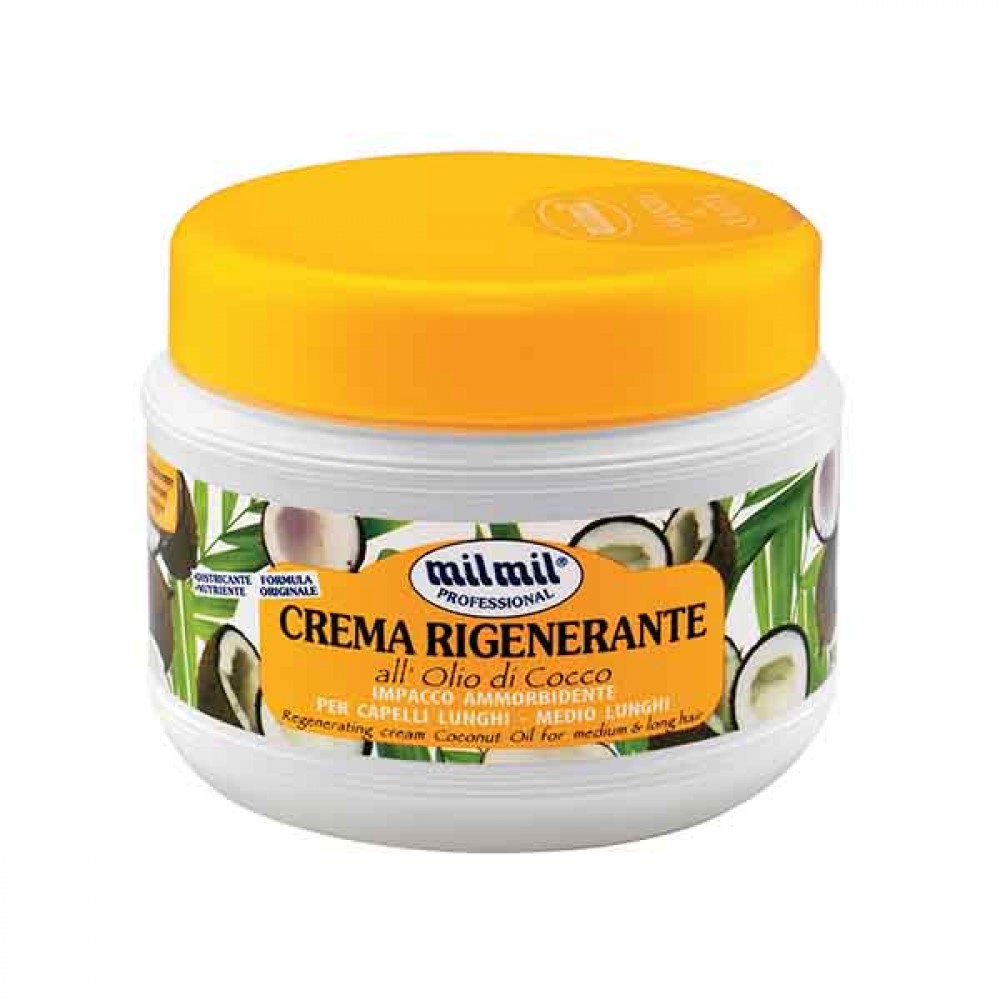MILMIL Professional Máscara Regeneradora P/Cabelo Óleo Coco 500 Ml Cx. 12