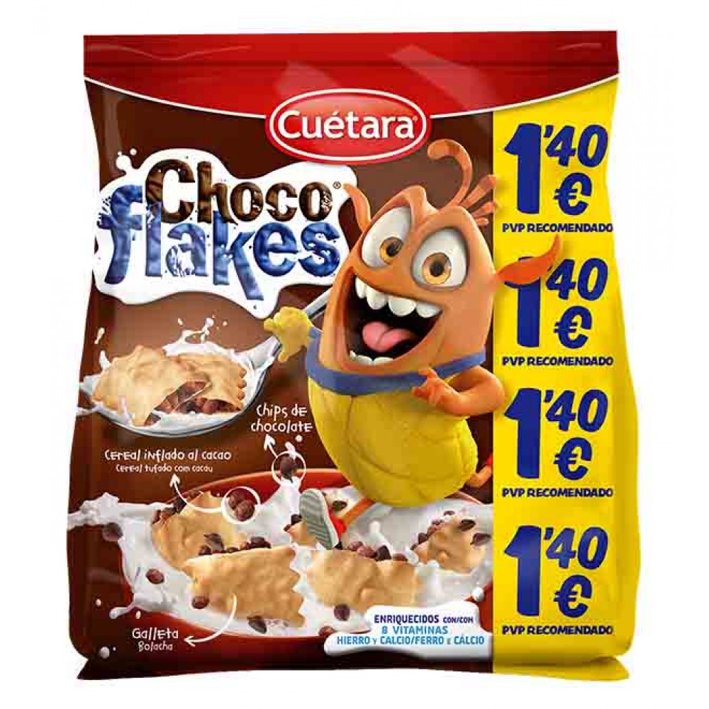CUÉTARA Choco Flakes 120Grs Cx. 7