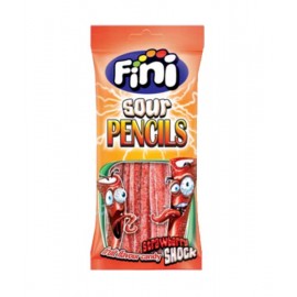 FINI Gomas Tubos Morango C/Açúcar 90grs Cx. 12