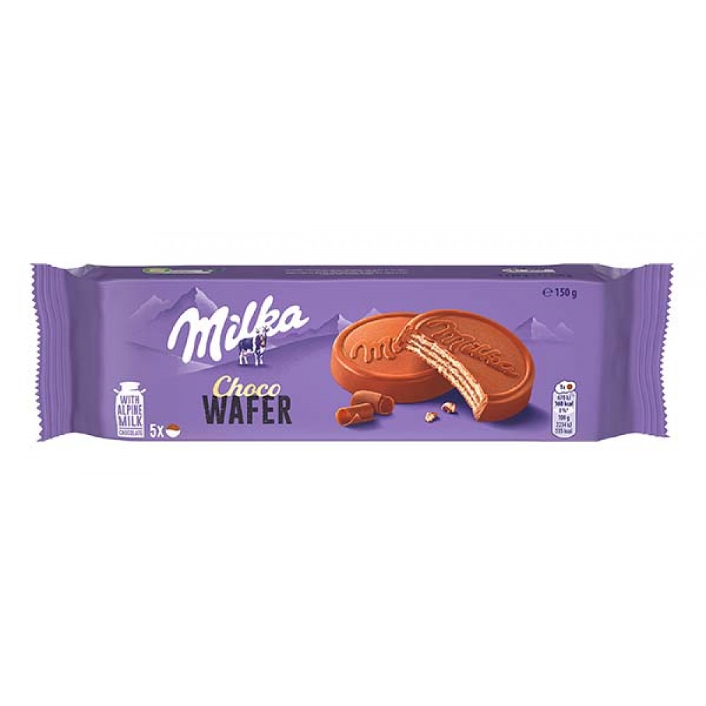 MILKA Choco Wafer 150Grs Cx. 14