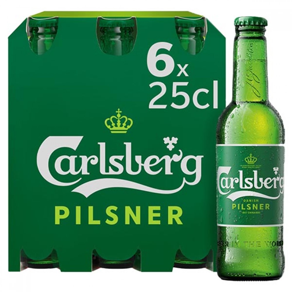 CARLSBERG 25cl Pack 6 Cx. 4 Packs